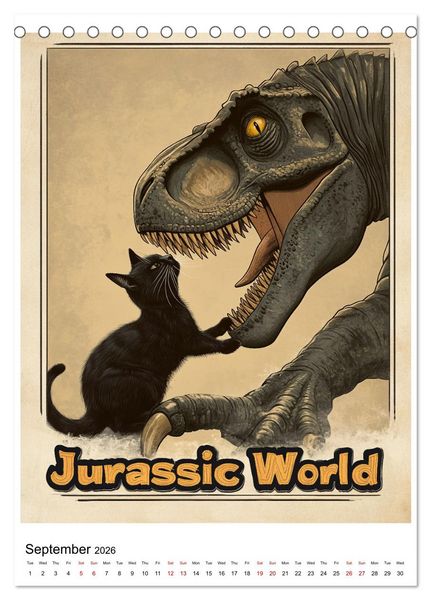 Produktbild: If Movies where full of Cats (Desk Calendar 2026 DIN A5 portrait), CALVENDO 12 Month DeskCalendar
