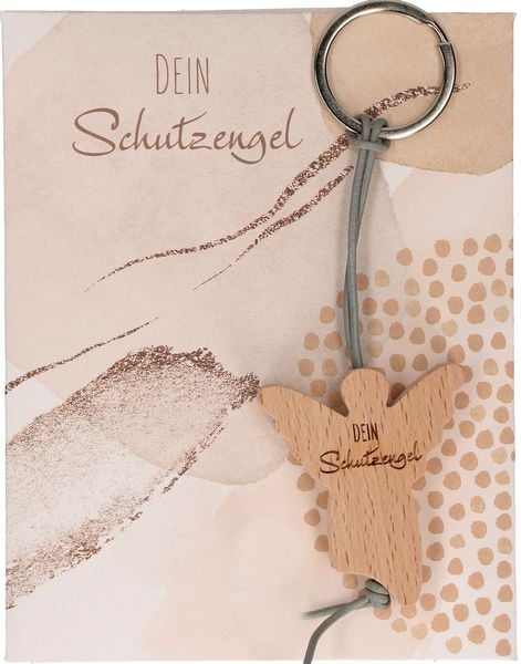 Produktbild: Schl&uuml;sselanh&auml;nger "Dein Schutzengel" 4,3 x 15 cm