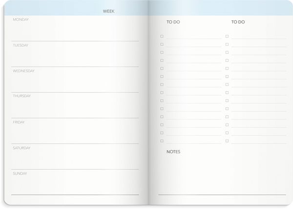 Produktbild: Burde Week Planner undated pink