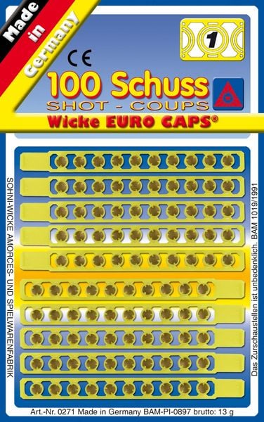 Corvus A400061 - Sohni-Wicke Plastik StreifenAmorces, Shot-Coups 100 Schuss