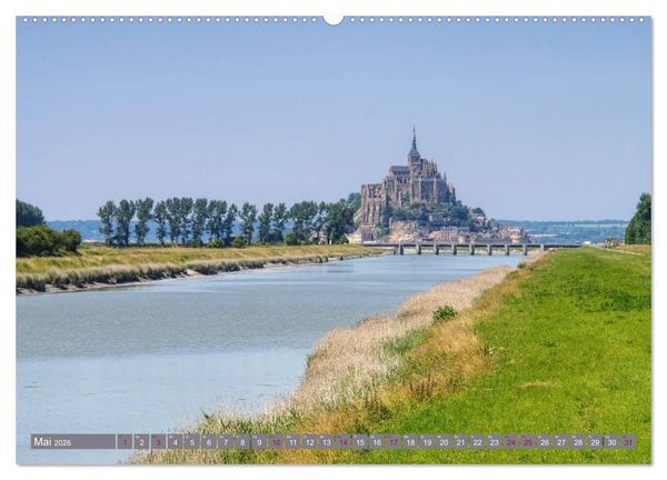 Produktbild: Le Mont-Saint-Michel - Sagenumwobener Klosterberg im Watt (Wandkalender 2026 DIN A2 quer), CALVENDO Monatskalender