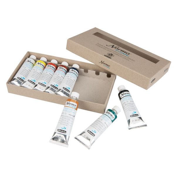 Produktbild: Schmincke Norma Blue Professional &Ouml;lfarben, Kartonset, 8 x 35 ml Tuben