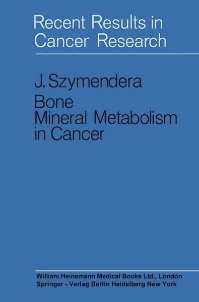 Produktbild: Bone Mineral Metabolism in Cancer