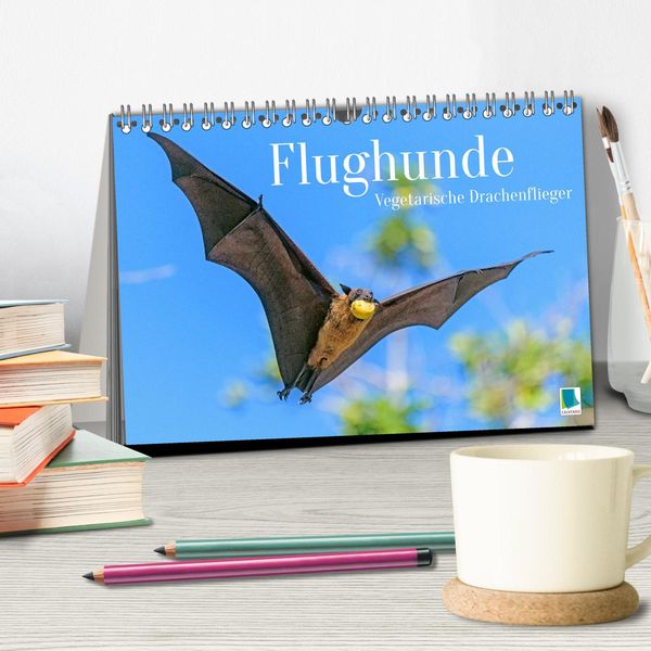 Produktbild: Flughunde: Vegetarische Drachenflieger (Tischkalender 2026 DIN A5 quer), CALVENDO Monatskalender