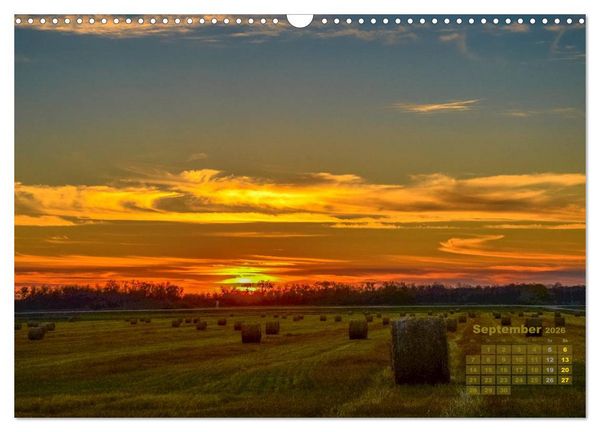 Produktbild: Manitoba 2026 Wenn die Sonne schlafen geht (Wandkalender 2026 DIN A3 quer), CALVENDO Monatskalender