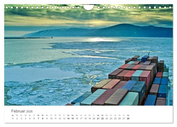 Produktbild: Faszination Schifffahrt - Schiffspassagen (Wandkalender 2026 DIN A4 quer), CALVENDO Monatskalender