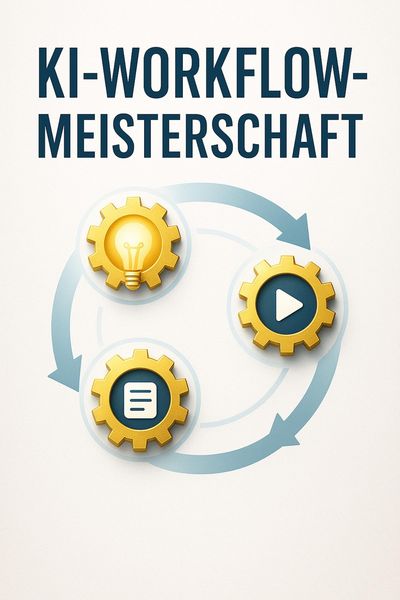 Produktbild: KI-Workflow-Meisterschaft: Wie Sie mit smarten Tools Ideen, Reels und Texte in Rekordzeit produzieren