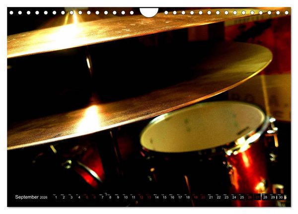 Produktbild: Drums On Stage - Let's Rock (Wall Calendar 2026 DIN A4 landscape), CALVENDO 12 Month Wall Calendar
