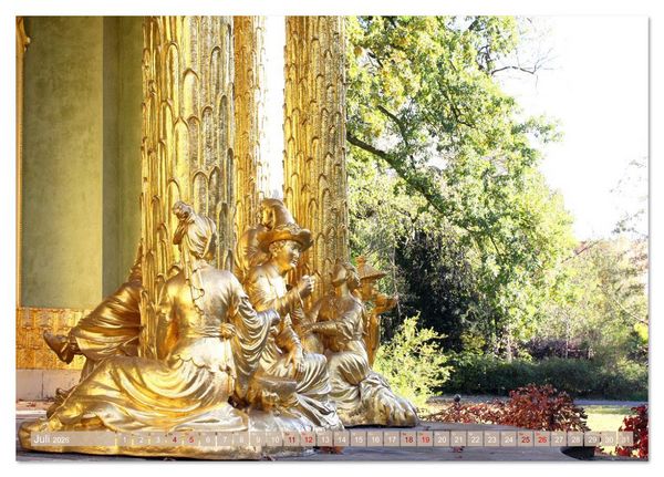 Produktbild: Sanssouci - Ohne Sorge - Schloss und Park (Tischkalender 2026 DIN A5 quer), CALVENDO Monatskalender
