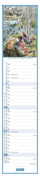 Produktbild: Paulines Küchenplaner 2026 - Streifenplaner - Wandplaner - Küchen-Kalender - 11,3x49,5