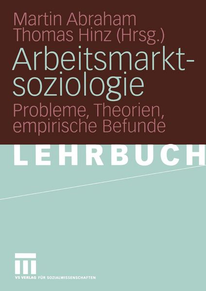 Produktbild: Arbeitsmarktsoziologie