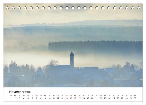 Produktbild: SCHW&Auml;BISCH-BADISCHE LANDSCHAFTEN (Tischkalender 2026 DIN A5 quer), CALVENDO Monatskalender