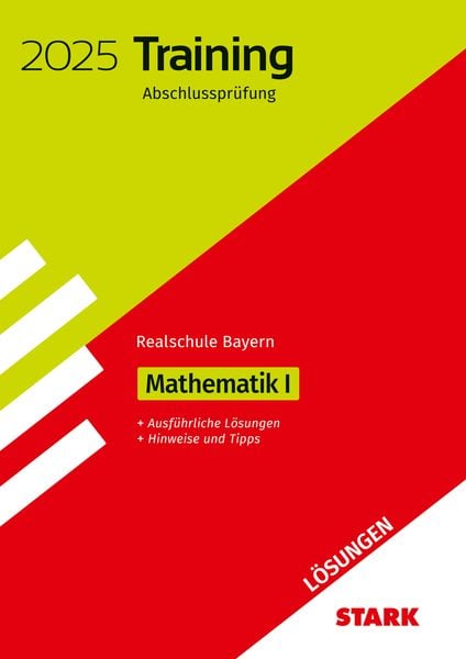 Produktbild: STARK L&ouml;sungen zu Training Abschlusspr&uuml;fung Realschule 2025 - Mathematik I - Bayern