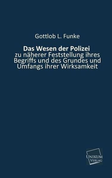 Produktbild: Funke, G: Wesen der Polizei