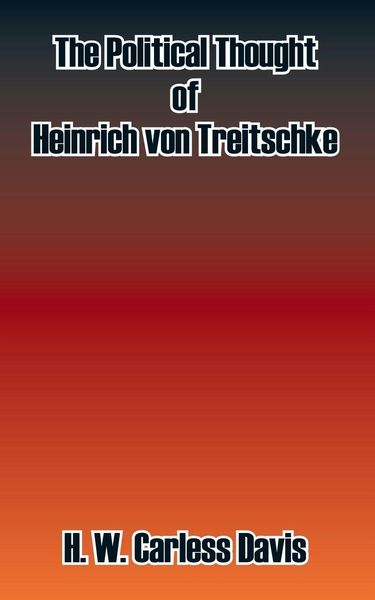 Produktbild: The Political Thought of Heinrich Von Treitschke