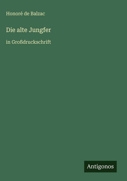 Produktbild: Die alte Jungfer