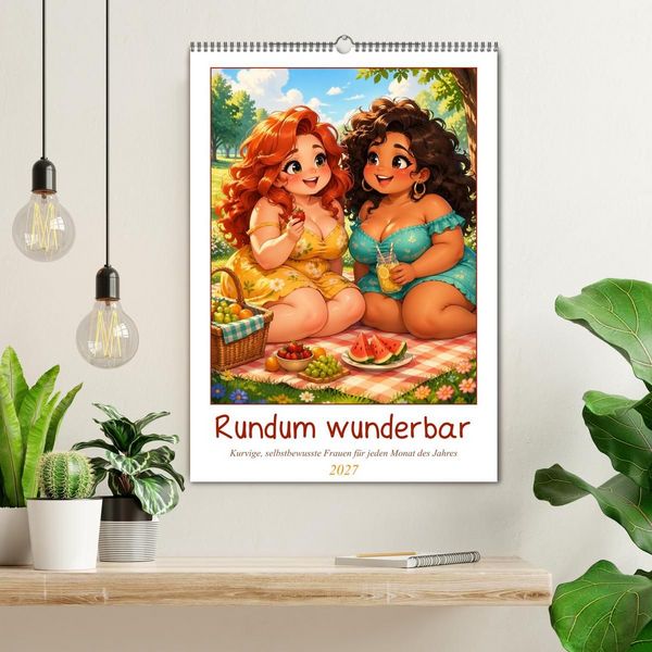 Produktbild: Rundum wunderbar (Wandkalender 2027 DIN A2 hoch), CALVENDO Monatskalender