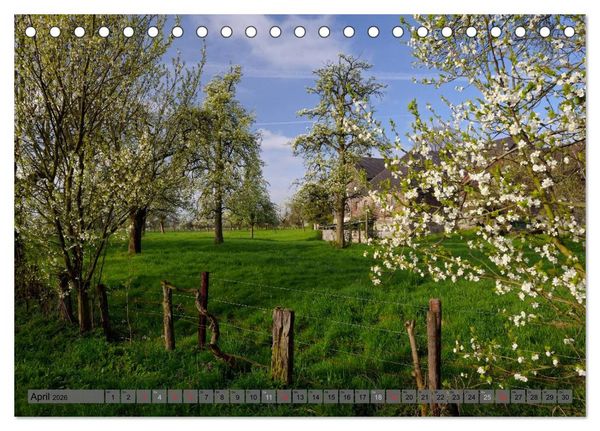 Produktbild: Der Niederrhein im Wandel der Jahreszeiten (Tischkalender 2026 DIN A5 quer), CALVENDO Monatskalender