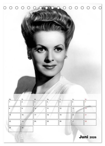 Produktbild: Filmstars der goldenen Leinwandjahre (Tischkalender 2026 DIN A5 hoch), CALVENDO Monatskalender