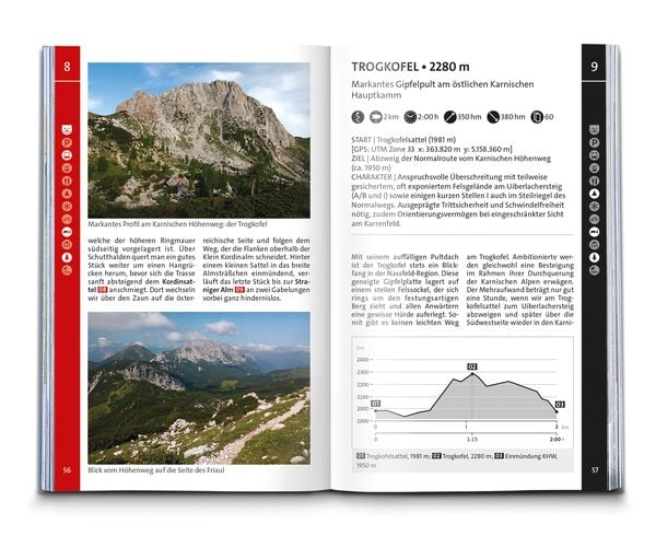 Produktbild: KOMPASS Wanderf&uuml;hrer Karnischer H&ouml;henweg, Von Th&ouml;rl-Maglern nach Sillian, Mit Varianten und Gipfeln, 28 Touren mit Extra-Tourenkarte