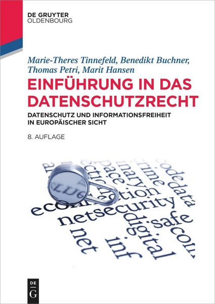 Produktbild: Einf&uuml;hrung in das Datenschutzrecht