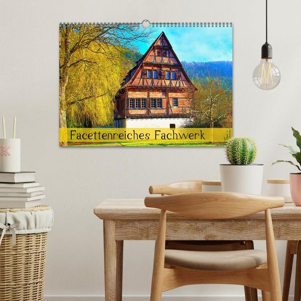 Produktbild: Facettenreiches Fachwerk (Wandkalender 2027 DIN A3 quer), CALVENDO Monatskalender