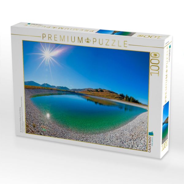 Produktbild: CALVENDO Puzzle Der Speichersee in M&uuml;hlbach am Hochk&ouml;nig | 1000 Teile Lege-Gr&ouml;&szlig;e 64x48cm Foto-Puzzle f&uuml;r gl&uuml;ckliche Stunden