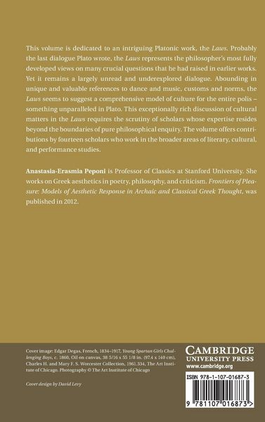 Produktbild: Performance and Culture in Plato's Laws