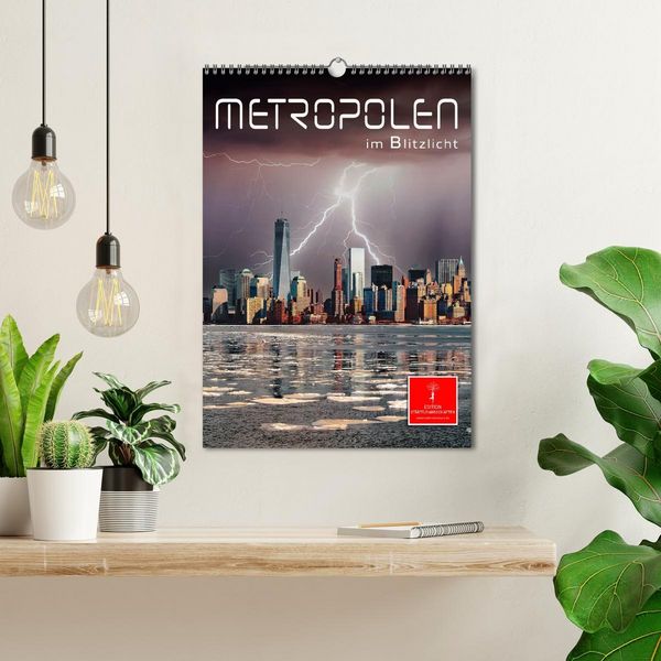 Produktbild: Metropolen im Blitzlicht (Wandkalender 2026 DIN A3 hoch), CALVENDO Monatskalender