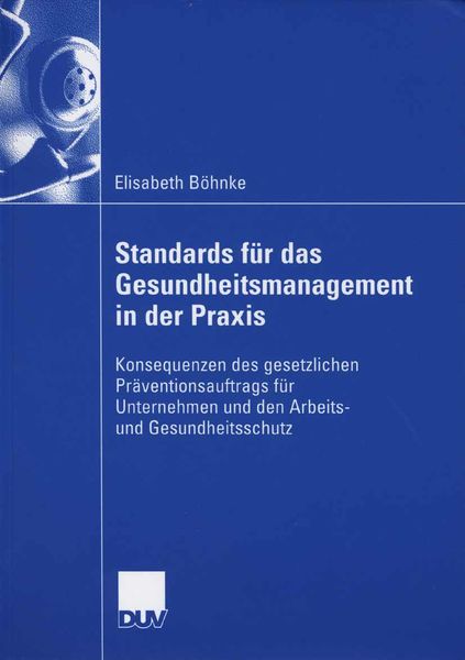 Produktbild: Standards f&uuml;r das Gesundheitsmanagement in der Praxis