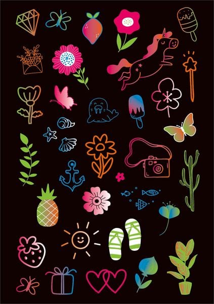 Produktbild: Neon-Sticker