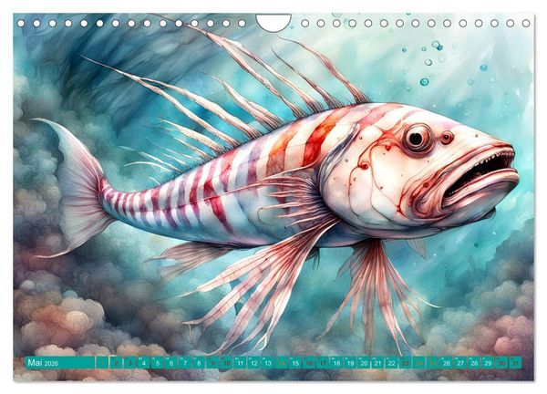 Produktbild: Meereskreaturen - Lebendige Unterwasserwelt (Wandkalender 2026 DIN A4 quer), CALVENDO Monatskalender