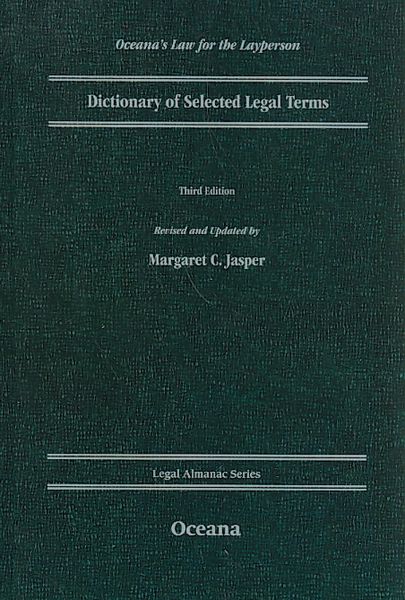 Produktbild: Dictionary of Selected Legal Terms