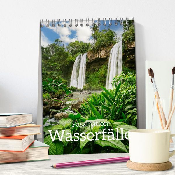Produktbild: Faszination Wasserf&auml;lle (Tischkalender 2026 DIN A5 hoch), CALVENDO Monatskalender
