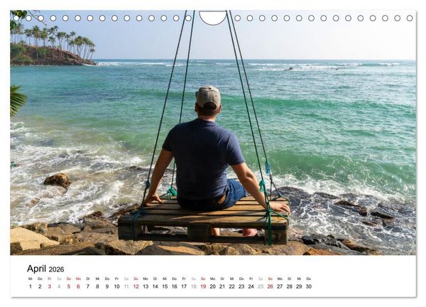Produktbild: Urlaub in Sri Lanka - Reise durch Asien, Kultur und Natur (Wandkalender 2026 DIN A4 quer), CALVENDO Monatskalender