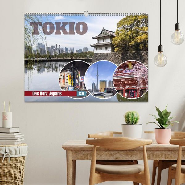 Produktbild: Tokio - Das Herz Japans (Wandkalender 2026 DIN A2 quer), CALVENDO Monatskalender