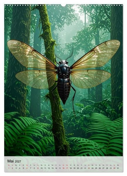Produktbild: Urzeitkrabbler &ndash; Giganten der Vergangenheit (hochwertiger Premium Wandkalender 2027 DIN A2 hoch), Kunstdruck in Hochglanz