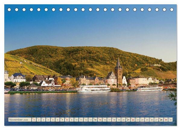 Produktbild: Die Mosel von Metz bis Koblenz (Tischkalender 2026 DIN A5 quer), CALVENDO Monatskalender