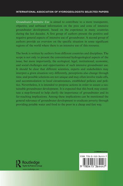 Produktbild: Groundwater Intensive Use