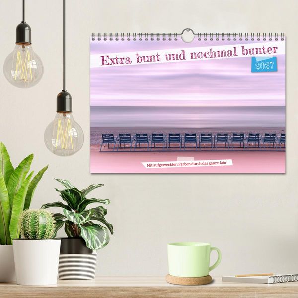 Produktbild: Extra bunt und nochmal bunter (Wandkalender 2027 DIN A4 quer), CALVENDO Monatskalender