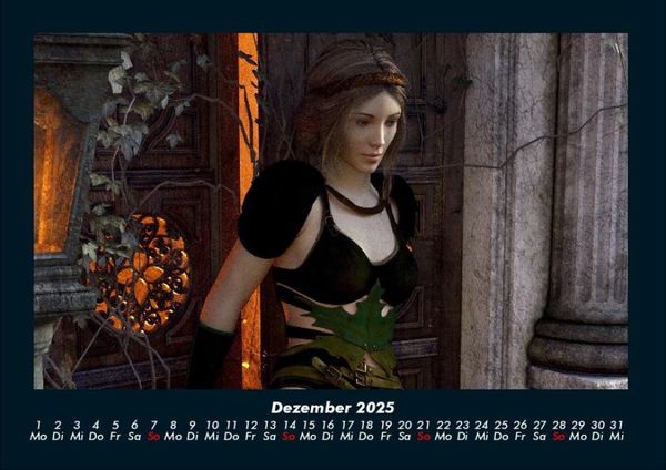 Produktbild: Mit Fantasy durch's Jahr 2025 Fotokalender DIN A4