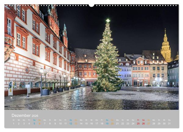 Produktbild: Coburger Land - Burgen und Schl&ouml;sser (hochwertiger Premium Wandkalender 2026 DIN A2 quer), Kunstdruck in Hochglanz
