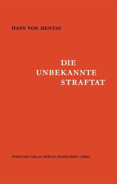Produktbild: Die Unbekannte Straftat