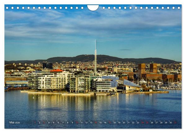 Produktbild: Oslo - Norwegen (Wandkalender 2026 DIN A4 quer), CALVENDO Monatskalender