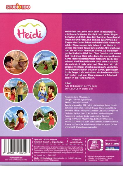Heidi - CGI/Komplettbox/Staffel 1  [12 DVDs]