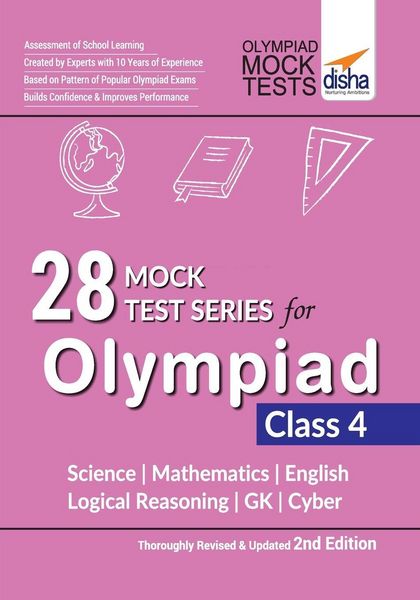 Produktbild: 28 Mock Test Series for Olympiads Class 4 Science, Mathematics, English, Logical Reasoning, GK & Cyber 2nd Edition