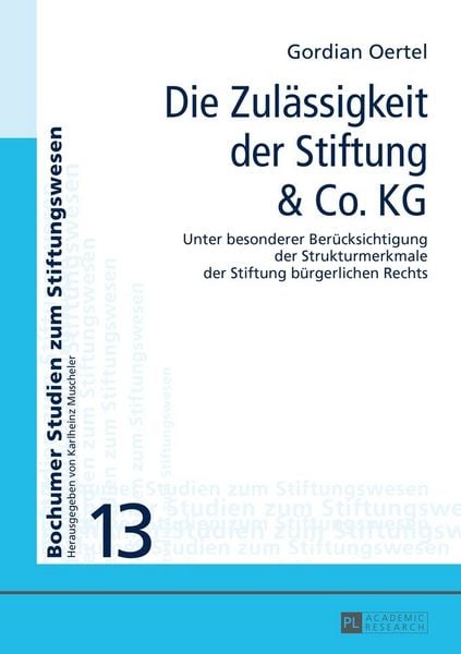 Produktbild: Die Zul&auml;ssigkeit der Stiftung & Co. KG