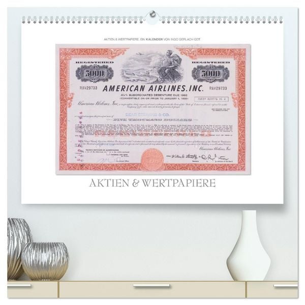 Produktbild: Aktien & Wertpapiere (hochwertiger Premium Wandkalender 2026 DIN A2 quer), Kunstdruck in Hochglanz