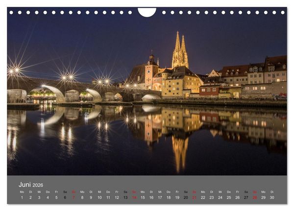 Produktbild: Regensburg - Stadtansichten (Wandkalender 2026 DIN A4 quer), CALVENDO Monatskalender