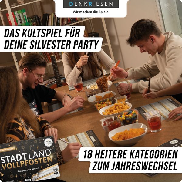 Produktbild: DENKRIESEN - STADT LAND VOLLPFOSTEN&reg; - SILVESTER EDITION - "Bleigie&szlig;en war gestern."